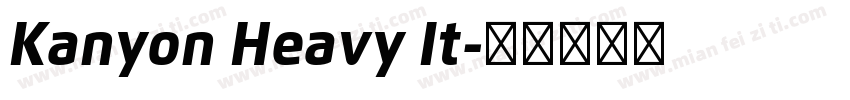 Kanyon Heavy It字体转换